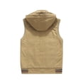 thumbnail image 3 of Chaleco holgado de terciopelo de talla grande para hombre, de otoño, de algodón puro al 95 % y con múltiples bolsillos para exteriores, con clip para caballos, 3 of 5