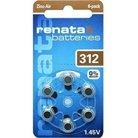 90 x Size 312 (ZA312) Renata Hearing Aid Batteries