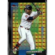 Jose Ramirez 2026 Topps Finest Gold Refractor 45/50 #61 Cleveland Guardians Baseball Card Cleveland Guardians MLB Baseball Trading Card