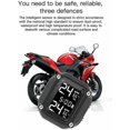 thumbnail image 3 of Sistema inalámbrico de monitoreo de presión de neumáticos para motocicleta, TPMS con carga USB para motocicleta con 2 sensores externos, pantalla LCD digital TPMS para motocicleta de dos ruedas, 3 of 5