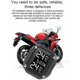 thumbnail image 3 of Sistema inalámbrico de monitoreo de presión de neumáticos para motocicleta, TPMS con carga USB para motocicleta con 2 sensores externos, pantalla LCD digital TPMS para motocicleta de dos ruedas, 3 of 5