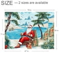 Santa Claus Premium Polyester Chair Mat Durable Floor Protector for