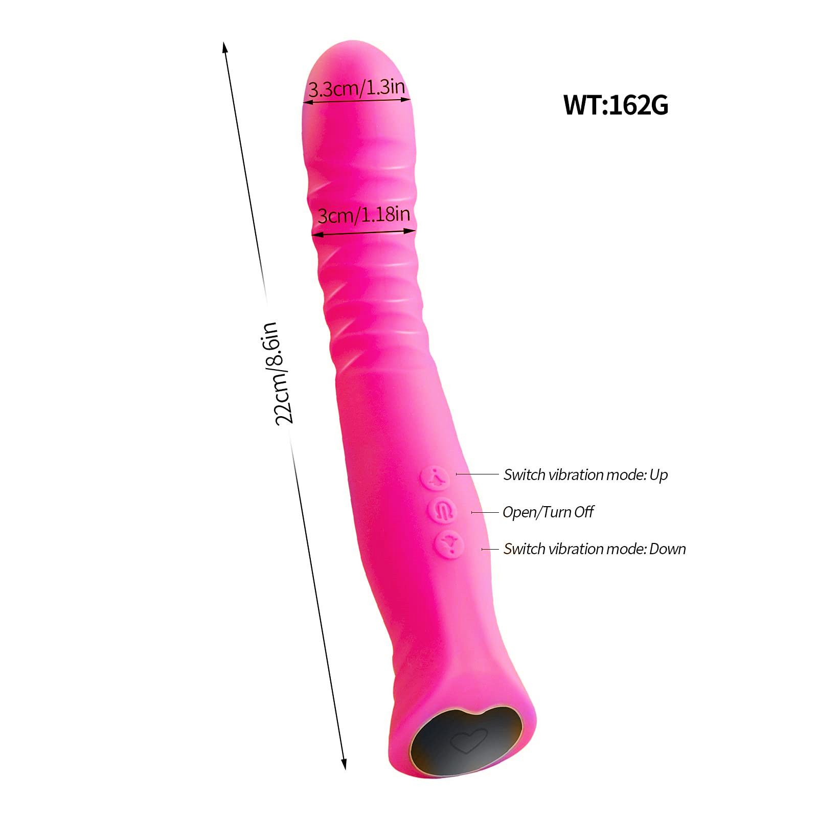 Imimi  G Spot Dildo Vibrator with 10 Vibration Modes,Ultra Soft Silicone Vibrator,Adult Sex Toys