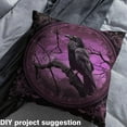 thumbnail image 2 of Castle Fairy Teens Gothic Crow Fabric by the Yard 1 Yard,Happy Halloween Home Decor Fabric by the Yard,Gothic Style Room Decor Fabric by the Yard,Microfiber Bedroom Decor, 2 of 6