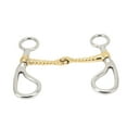 125mm Stainless Steel Horse Mouth Bit Horse Mouth Riding Snaffle Bit with Copper Joint for
