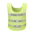 thumbnail image 2 of BXINGOHAI Yellow Reflective High Visibility Construction Class Work Vest for Men,Woman,Hi Vis Vest Mesh and Silver Strip Clearance Sale Yellow,Free Size, 2 of 7