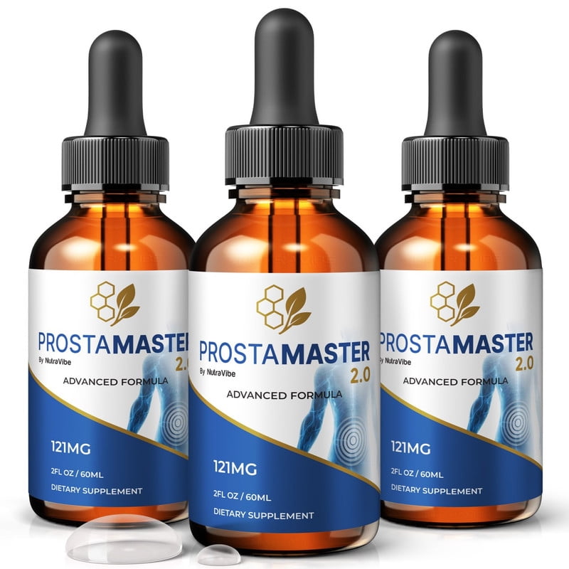 (3 Pack) ProstaMaster Drops - Official Prosta Master Liquid For Prostate Heath, All Natural Formula To Support Control, Energy & Overall Well-Being, Review (90 Servings)