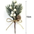thumbnail image 4 of FQQWEE 20PCS Artificial Christmas Picks with Berries Pinecone Faux Assorted Red Berry Picks Stems Branches for Xmas Floral Arrangement Wreath Winter Holiday Crafts Decor (10PCS Red+10PCS White), 4 of 7