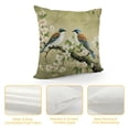 thumbnail image 4 of Chilfamy Birds Branch White Flowers Fashion Style Dirt-Resistant Throw Pillow Covers for Couch Sofa Bed Living Room Bedroom Pillow Case All-Year Round Suitable Pillowcase 1PC 24x24in, 4 of 5