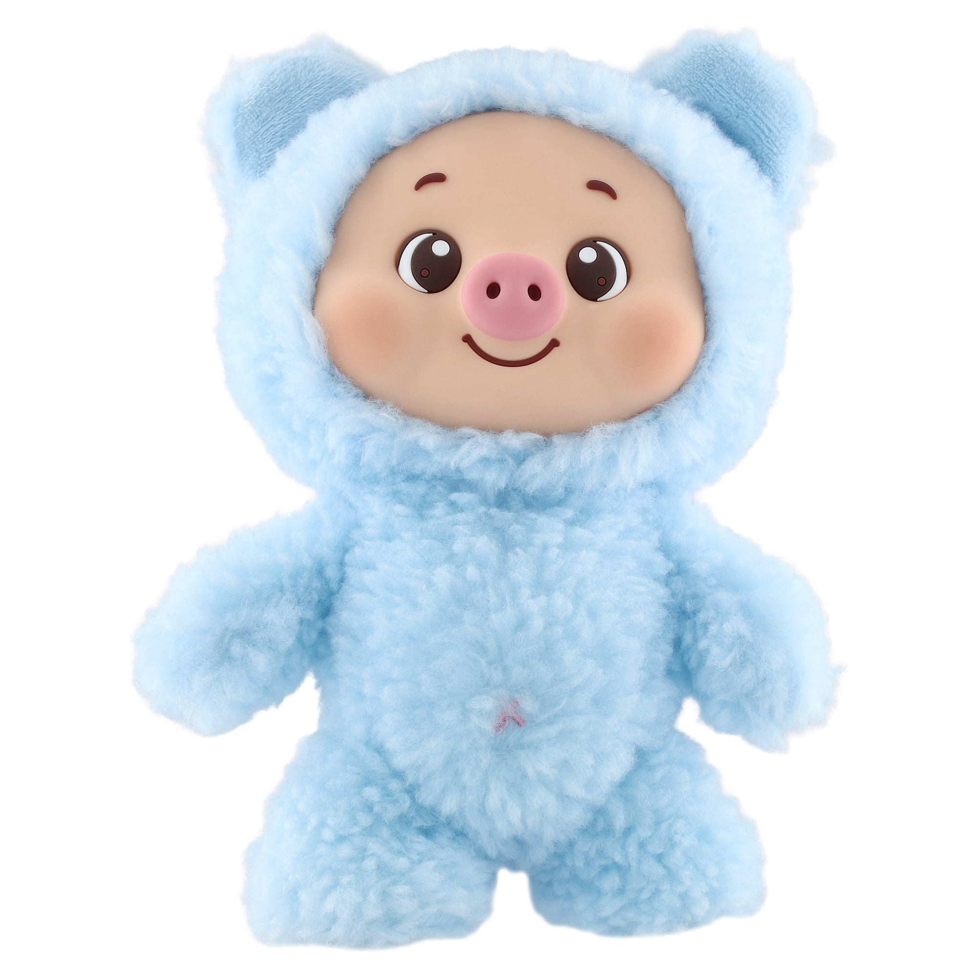 NOBRAND Piggy Pals Bear Collectible Plush Toy Blue 8