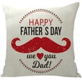 thumbnail image 1 of Up to 65% Off SMihono Father's Day Pillowcase Cartoon Style Linen Digital Printing Pillowcase, 1 of 1