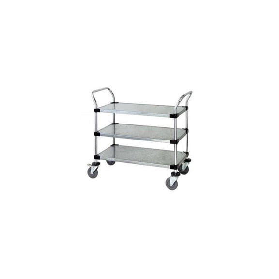 Quantum Storage WRC-1842-3G 3 Solid Shelf Mobile Utility Cart - 18 x 42 in.