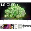 LG OLED77A1PUA 77 Inch A1 Series 4K HDR Smart TV with AI ThinQ 2021 Bundle with Premiere Movies Streaming 2020 + 37-100 Inch TV Wall Mount + 6-Outlet Surge Adapter + 2x 6FT 4K HDMI 2.0 Cable