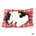 thumbnail image 3 of Stuffed Toys Lovely Simulation Animal Doll Plush Sleeping Cats Toy with Sound Kids Toy Decorations Birthday Gift For Children, 3 of 5