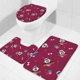 Coco Pixar 3Piece Bathroom Set, Bath Mat + Contour Mat + Toilet Seat