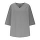 thumbnail image 5 of Vestidos Casuales Para Mujer, Blusas De Mujer De Moda Camisetas sueltas de verano con cuello redondo y manga corta para mujer, 5 of 6