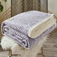 thumbnail image 4 of Btomtd 70"x80" Fleece Blanket Thickened for Air Conditioning Office Nap Cover Super Soft Flannel Throw Blanket Warm Cozy Bed Blanket Heavy Blanket, Purple, 4 of 6