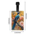 thumbnail image 4 of Luggage Tags for Suitcases, Bluebird Blossom Elegance Leather Bag Luggage Tags ID Label Tags Privacy Protection Travel Bag Labels, 4 of 6