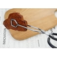 thumbnail image 5 of Pinzas para asar a la parrilla de acero inoxidable, pinzas de tijera de acero inoxidable, pinzas para asar, pinzas para cocinar de tijera de 10 pulgadas, juego de 2, 5 of 5