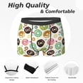thumbnail image 2 of Men's Boxer Briefs, Donut Heart Print Soft Comfy Mens Underwear Boxer Briefs Breathable With Widen Waist, 2 of 7