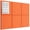 Orange, variant on Large Cork Board for Wall 36" x 24", Tan Bulletin Board, 6 Pack Felt Wall Tiles with Pushpins