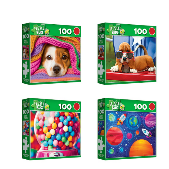 Puzzlebug Puzzles, 100 pc (5 Variety Pack)