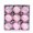 Pink, variant on 9-Piece Satin Christmas Ball Ornaments - Shatterproof Satin Xmas Balls with Glitter Sequins for Christmas Tree, New Year, Wedding & Party Decor