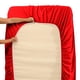 thumbnail image 4 of Juego de sábanas Hearth & Harbor Queen de microfibra rojo cereza, 6 unidades, 4 of 8