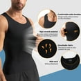 thumbnail image 4 of Lalamelon 2 Pack Compression Shirts for Men Shapewear Vest Body Shaper Abs Abdomen Slim Tank Elastic Top Undershirt, 4 of 6