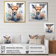 thumbnail image 4 of Designart "Wilderness Deer Portrait II" Animals Wall Art - Modern Brown Deer Entryway Wall Art, 4 of 6