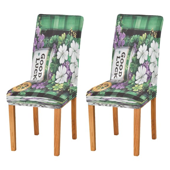 BZSMCE Chairs Slipcovers Dining Chair Covers Drawing Vase Pattern Creative Pattern
