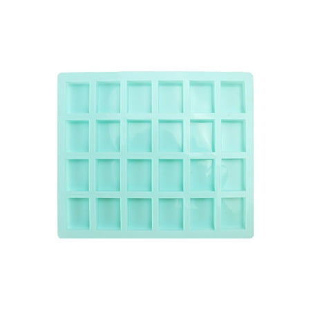 

24 Holes Rectangle Ice Cube Mold Chocolate Fondant Silicone Mould Baking Tray