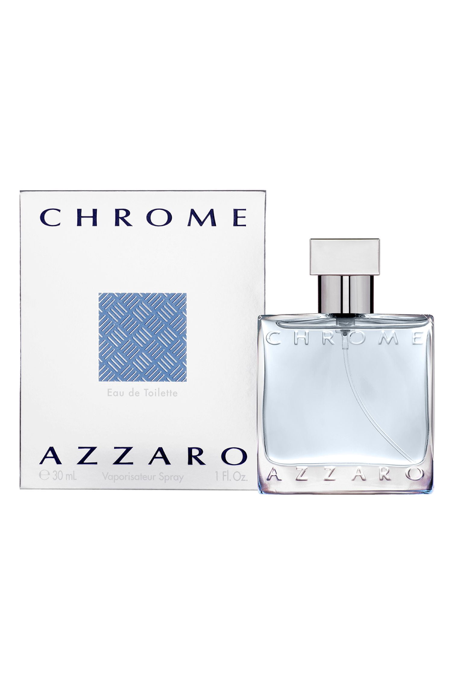 Azzaro Chrome Eau de Toilette, Cologne for Men, 1.0 fl oz