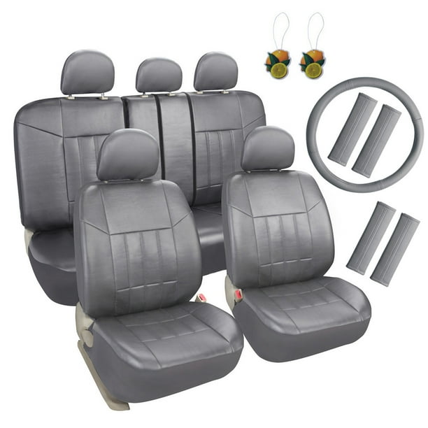 Leader Accessories 17pcs Car Seat Covers Set Universal Fit Interior