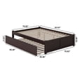 thumbnail image 5 of AFI Concord Wood King Platform Bed w/ Footboard and Twin XL Trundle in Espresso, 5 of 13