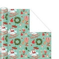 thumbnail image 3 of Christmas Ocean Animal Pattern Wrapping Paper Holidays Giving Goodie Packing Paper for Xmas, Pack of 1, Multicolor, 3 of 6