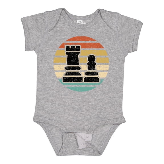 Inktastic Chess Player Retro Sunset Boys or Girls Baby Bodysuit