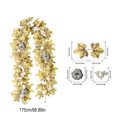 thumbnail image 3 of sruoe Halloween Decoration, Fall Garland Maple Leaf, Artificial Green Plant, Christmas Fall Maple Garland, Hanging Fall Leaves for Thanksgiving Autumn Home Decoration, 3 of 6