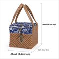 thumbnail image 4 of Bolsas de Almacenamiento Elegantes para Juegos de Té Portátiles para Viajes Al Aire Libre, Regalo de Negocios, Lata de Té Vintage, Bolsa de Tela Tejida., 4 of 5