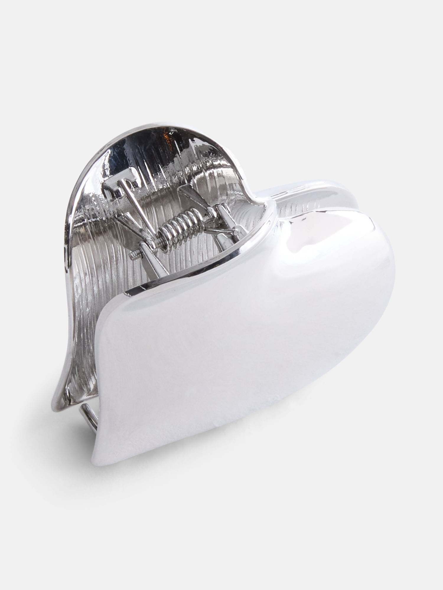 No Boundaries Women's Metal Heart Hair Claw Clip, One Size