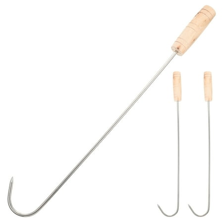 

Homemaxs 3pcs Pigtail Food Flipper Meat Turner Hooks Flipping and Grilling Hooks