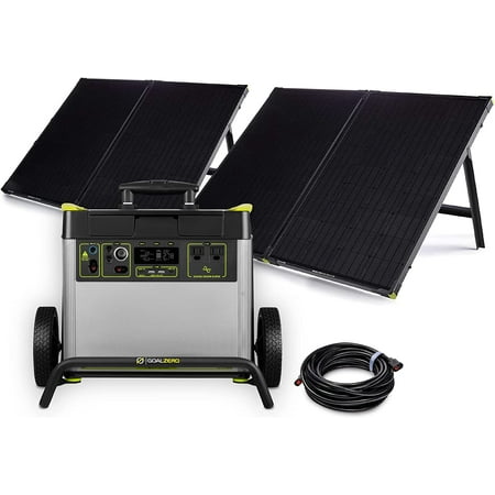 

Goal Zero Yeti 1500X Portable Power Station 1516-Watt-Hour Portable Lithium-Battery Emergency Power Station 2000-Watt Portable AC-Inverter Generator with Boulder 100 Briefcase Portable