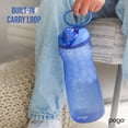 thumbnail image 5 of Pogo Botella De Agua De Plástico De 64 Oz Con Tapa A Prueba De Fugas Y Asa De Transporte Marcas De Capacidad Reutilizables Sin Bpa Apto Para Lavavajillas Perfecto Para Viajes Escuela Al Aire Libre Y G, 5 of 5