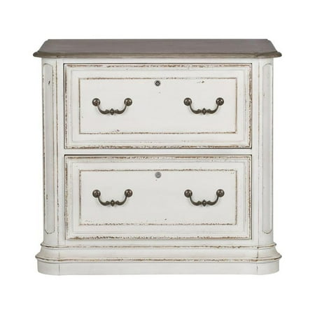 UPC: 0842994115960 | Liberty Furniture Magnolia Manor Jr Executive Media Lateral File  W34 x D22 x H31  White