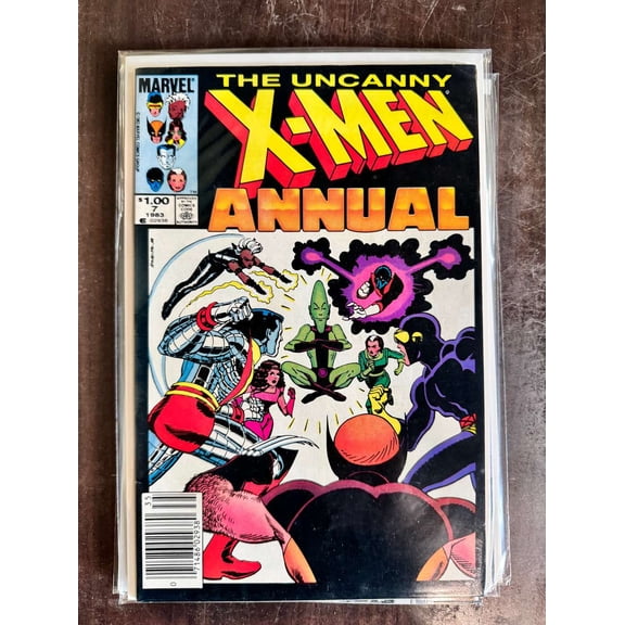 Collectible 1983 Marvel The Uncanny X-Men Annual #7 Comic Collectible Cyclops Wolverine Storm
