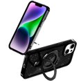 thumbnail image 4 of XPM for Apple iPhone 17 Transparent Glitter Bling Case with Rotating Magnetic Ring Stand, Shockproof Hybrid Phone Case Cover (Black), 4 of 8