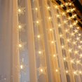 thumbnail image 4 of D Luz Led de estrella para decoración navideña, barra de hielo, decoración para ventana y habitación, cadena de luces de ambiente, cortina de cinco estrellas, 4 of 5