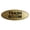 Brushed Gold, variant on Signs ByLITA Oval Trash Room Sign - Laser-Engraved Lettering | Durable ABS Plastic | Vibrant Colors | Powerful Foam Tape (Black) - Small