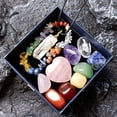 thumbnail image 3 of Juego de combinación de piedras de colores de jade y cristal natural, colgante hexagonal de amor de cristal en polvo, caja de regalo a juego multicolor, 3 of 6