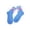 Blue, variant on Women Novelty Ponytail Lips Socks Cute Colorful Dopamine Crew Socks Funny Mid Calf Socks Daily Wear